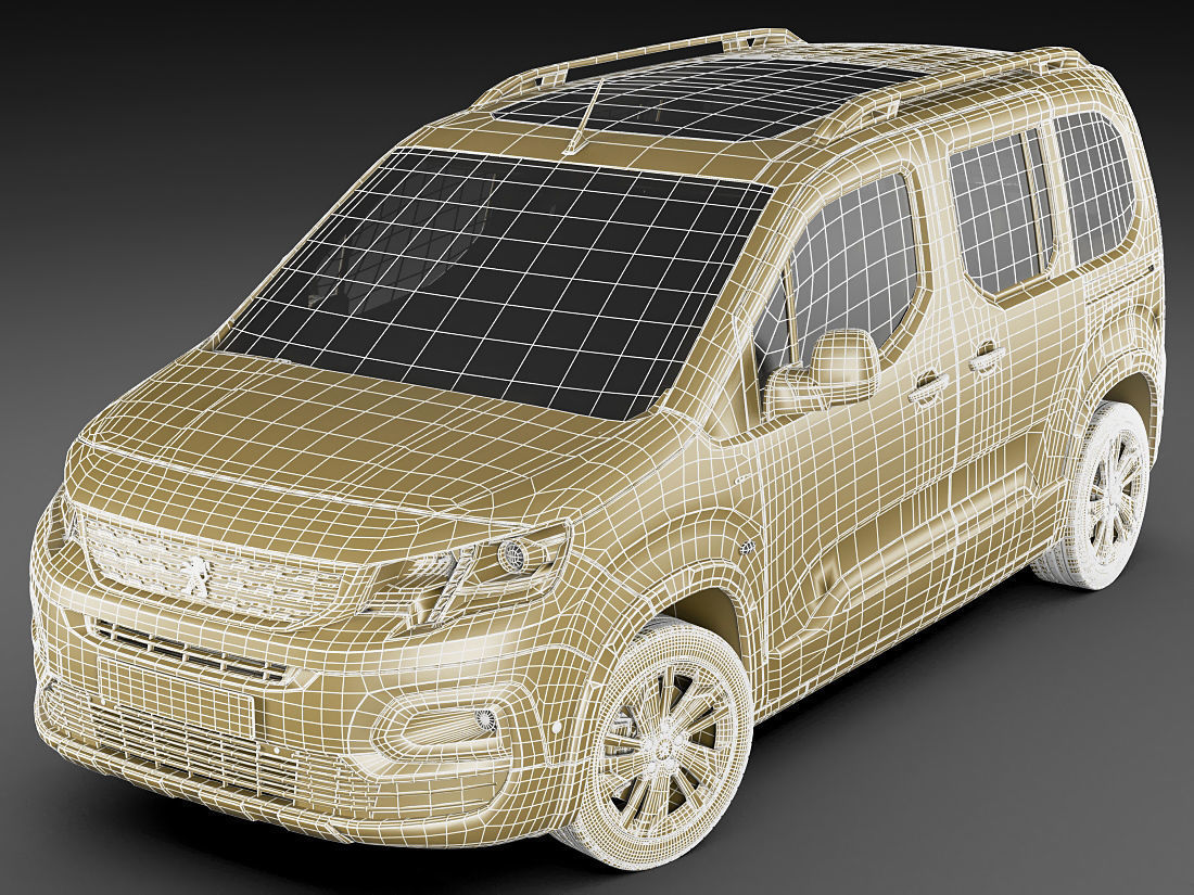 Peugeot Rifter 2019 3D model_19