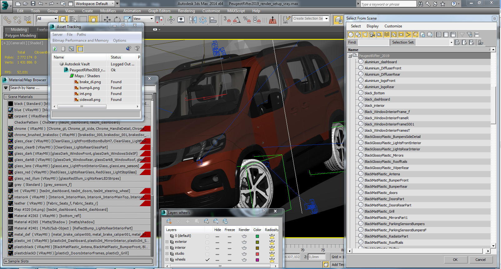 Peugeot Rifter 2019 3D model_22