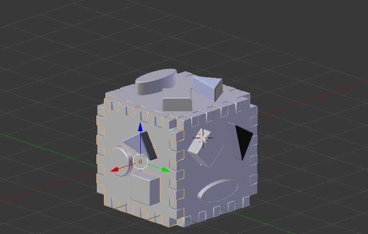 development cube 3D print model_3