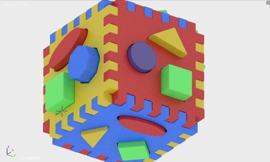 development cube 3D print model_1