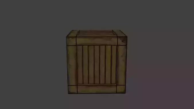 Wooden Crate - Toon Outline