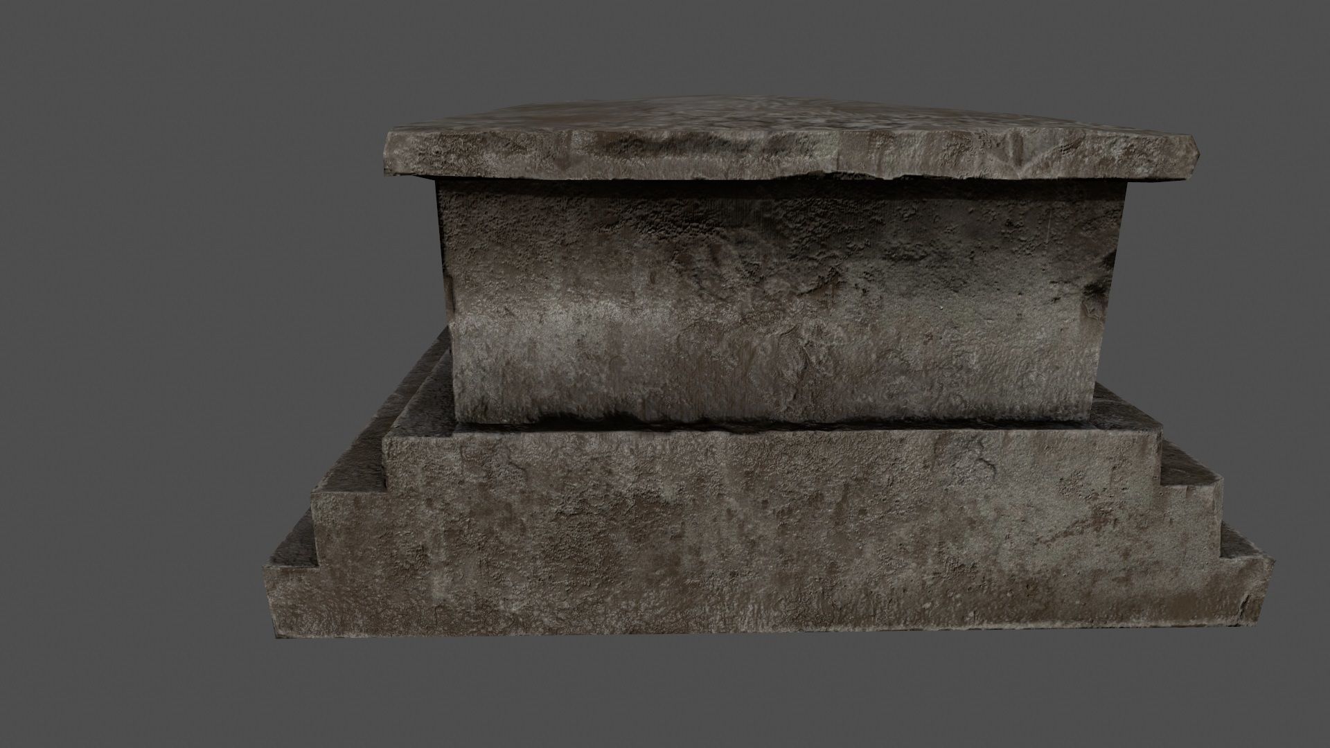 tomb 4 stone coffin Low-poly 3D model_12