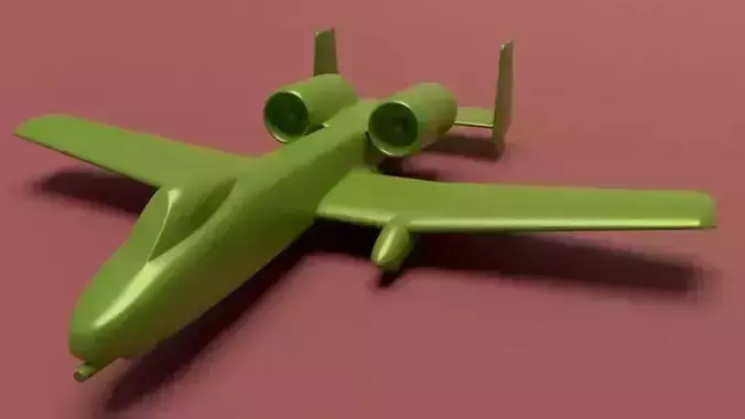 A-10 Thunderbolt II 3D print model