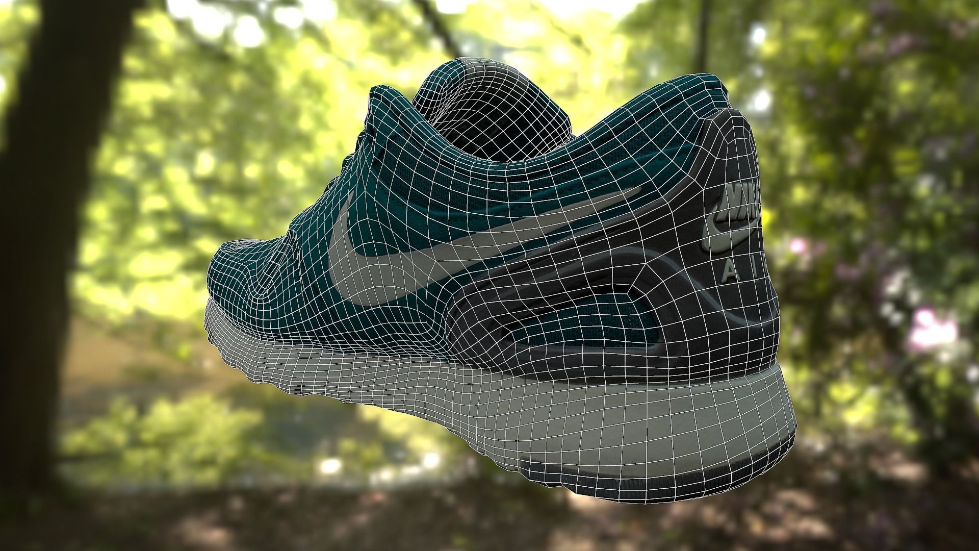 Nike shoe low poly 3D model Low-poly 3D model_9