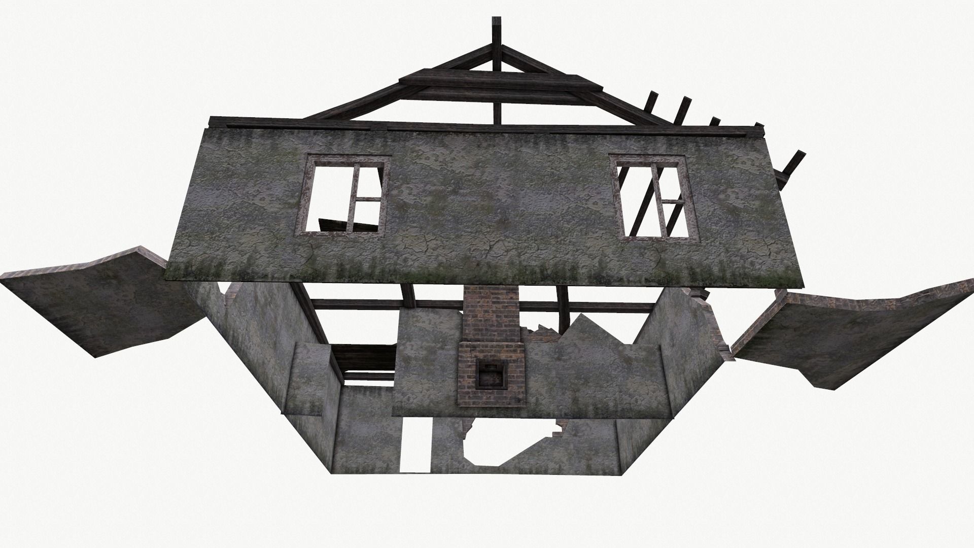 Old House 04 Low-poly 3D model_24