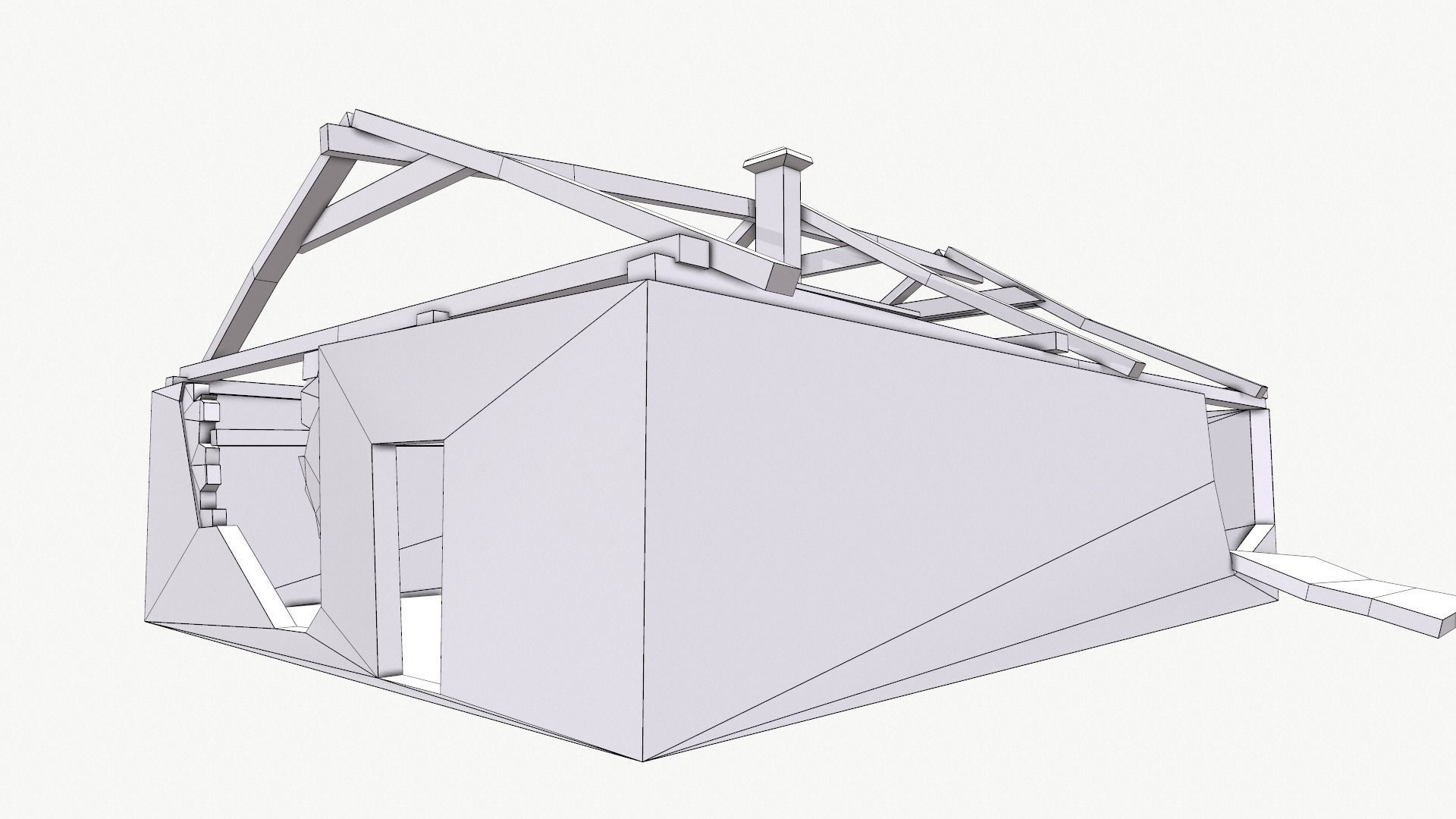 Old House 04 Low-poly 3D model_31