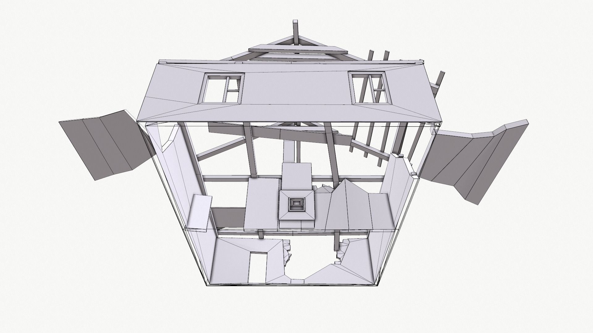 Old House 04 Low-poly 3D model_28