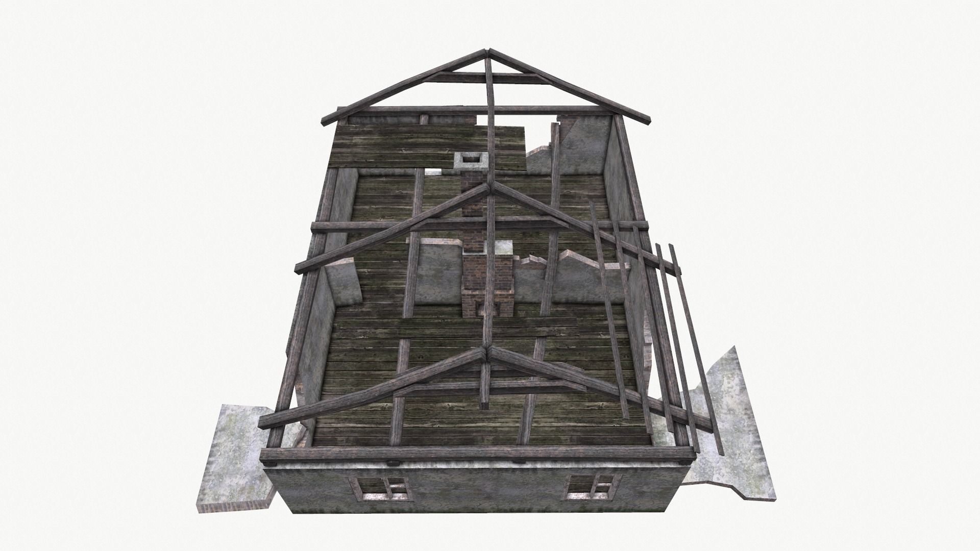 Old House 04 Low-poly 3D model_23