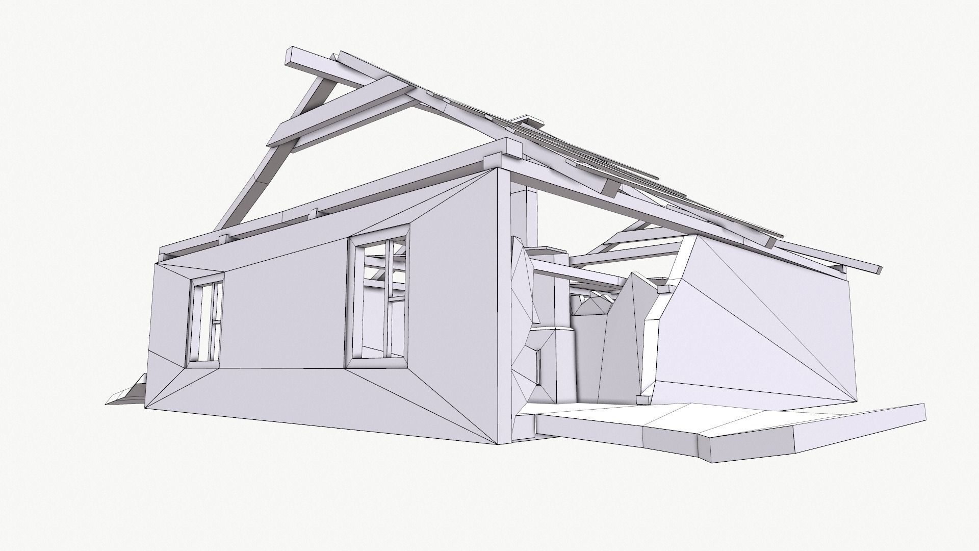 Old House 04 Low-poly 3D model_26