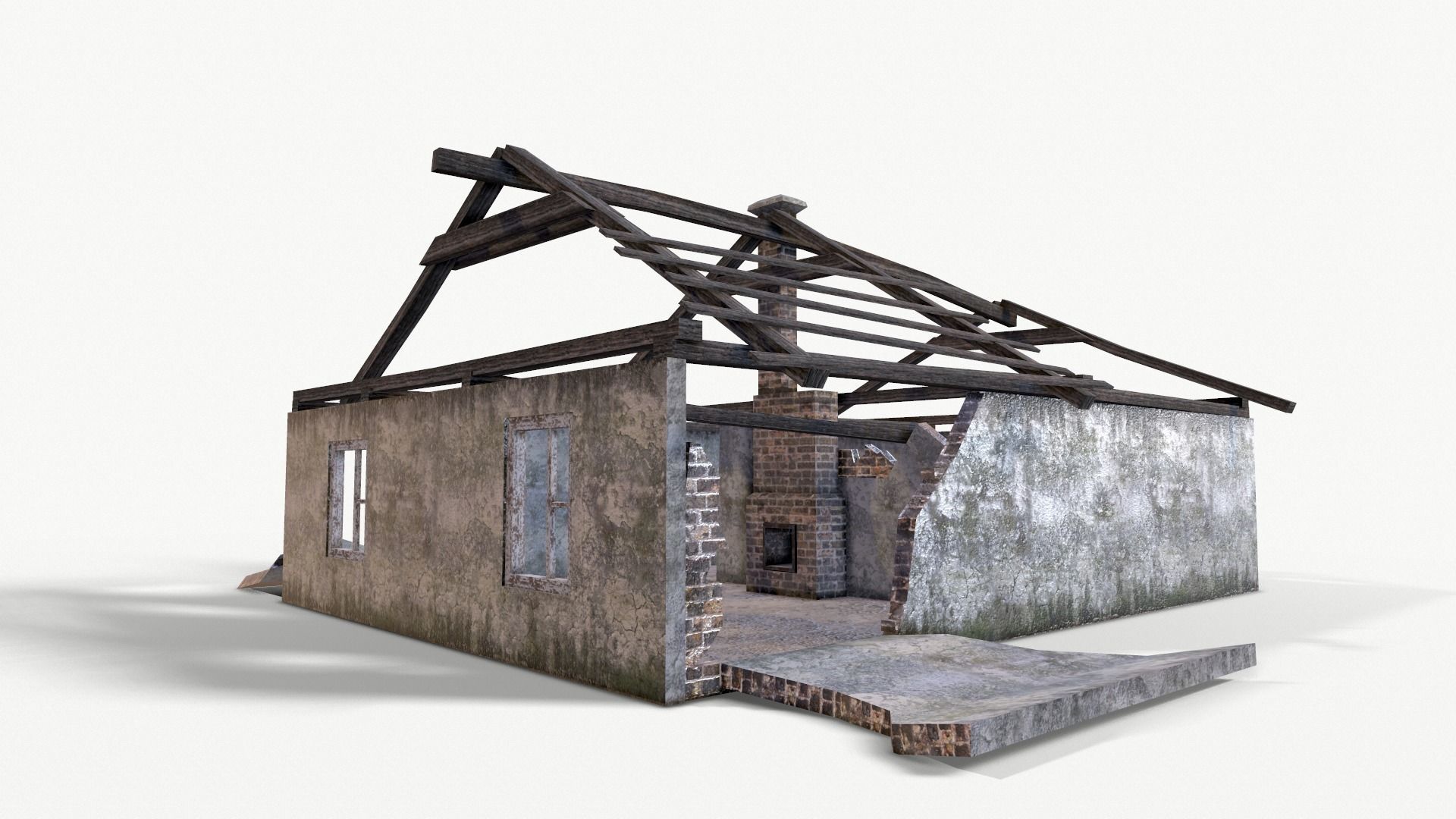 Old House 04 Low-poly 3D model_33