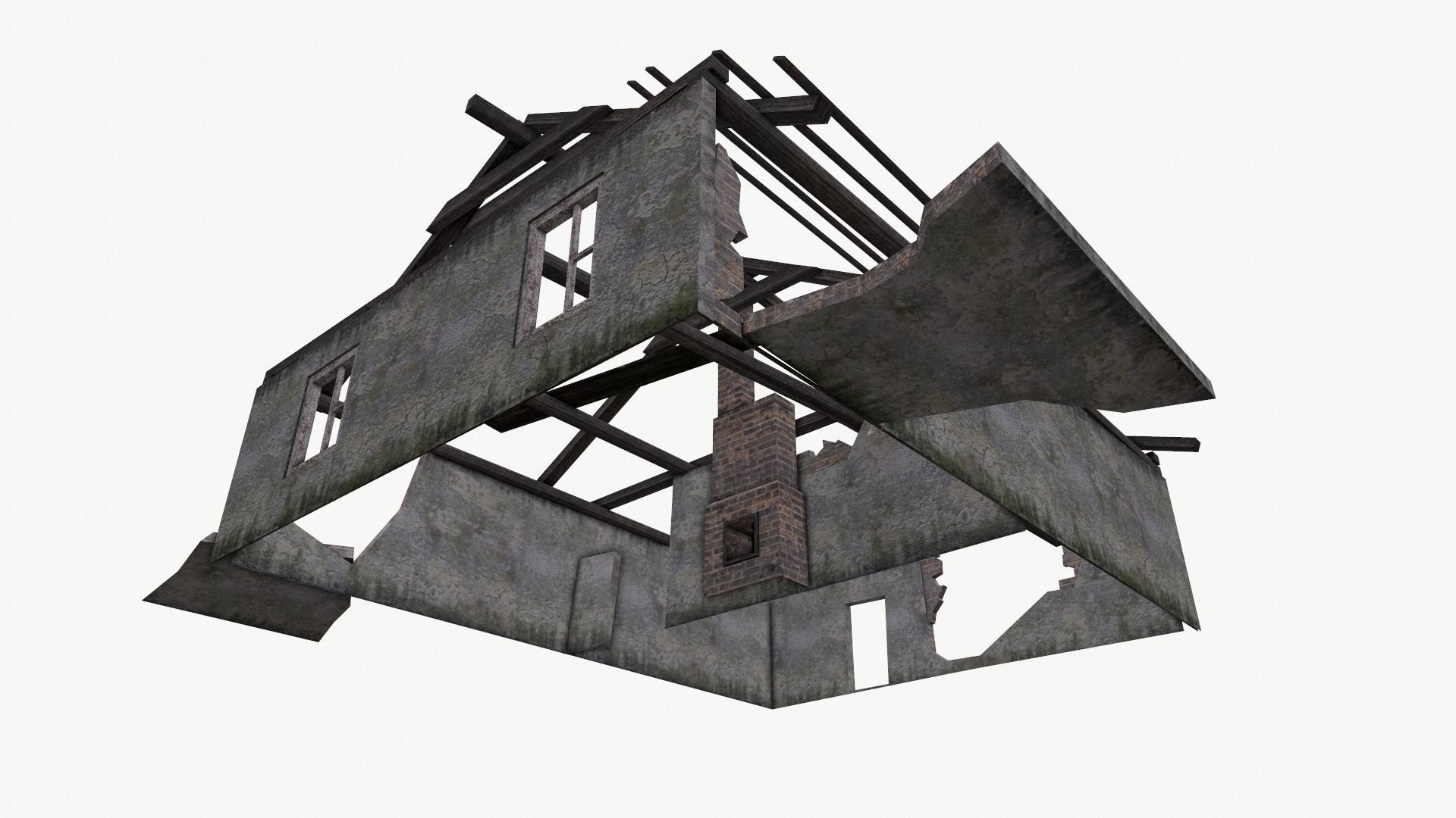 Old House 04 Low-poly 3D model_21