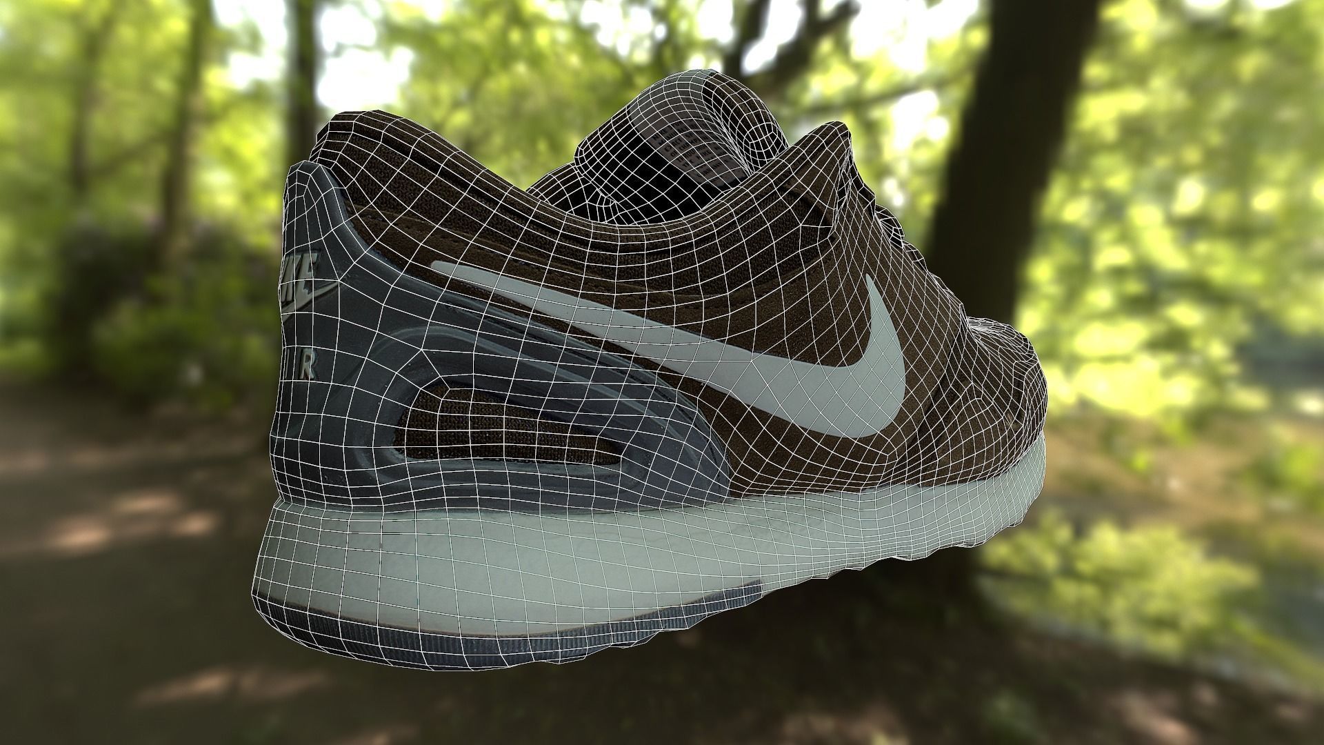 Nike shoe low poly 3D model Low-poly 3D model_8