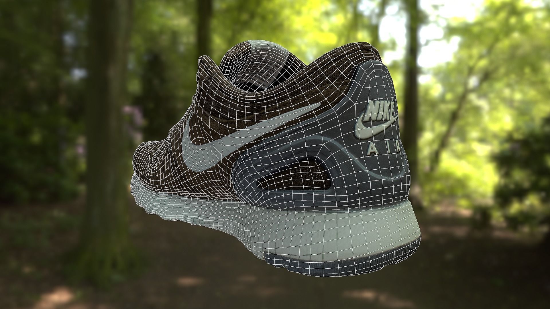 Nike shoe low poly 3D model Low-poly 3D model_9