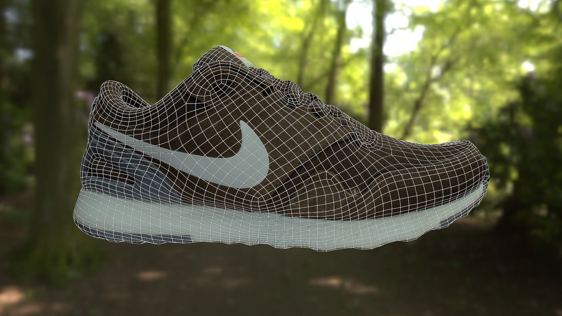Nike shoe low poly 3D model Low-poly 3D model_10