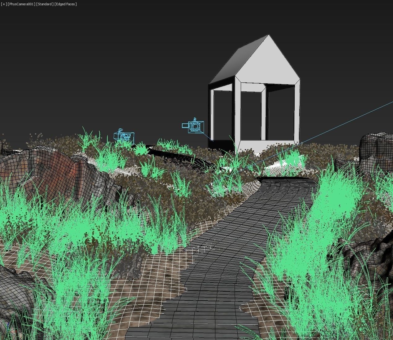 Beach scene A 3D model_7