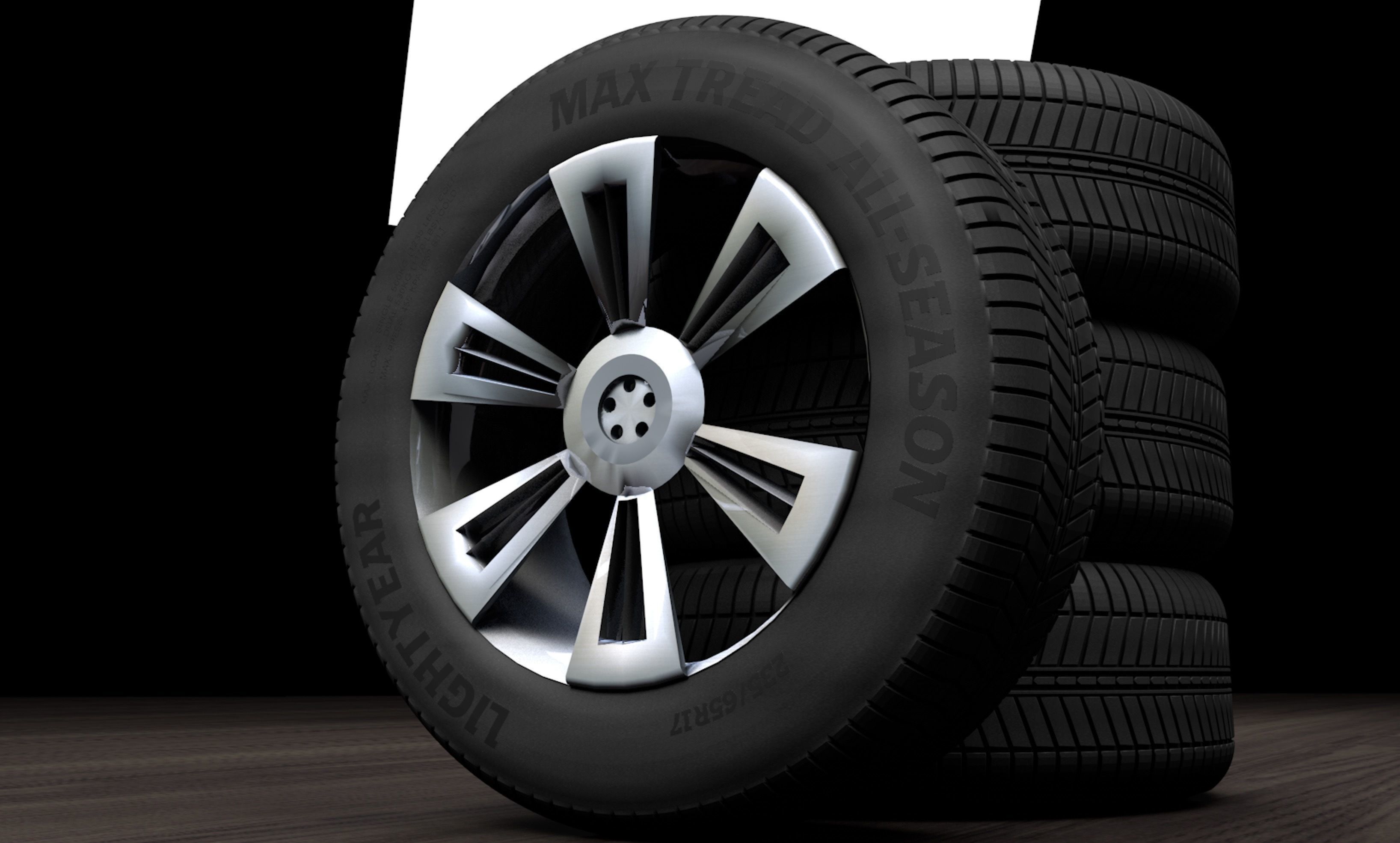 Tire Stack 3D model_1