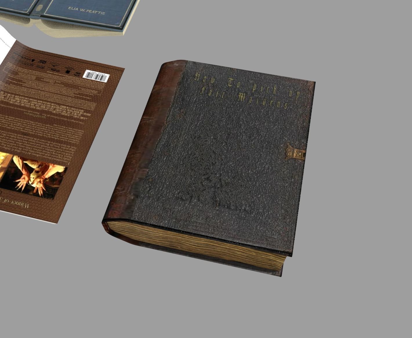 books 3D model_4