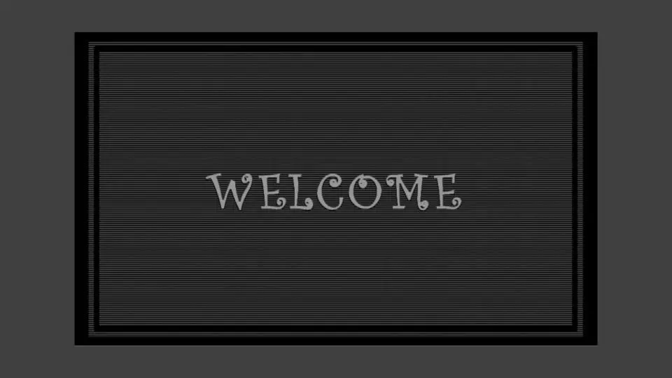 Welcome Doormat Low-poly 3D model_0