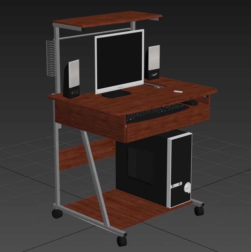 Computer Desks 3D model_6