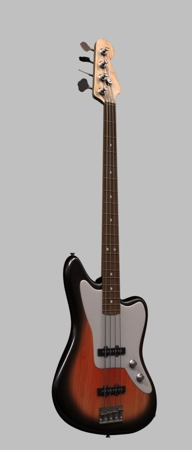 Bass Guitar 3D model_2