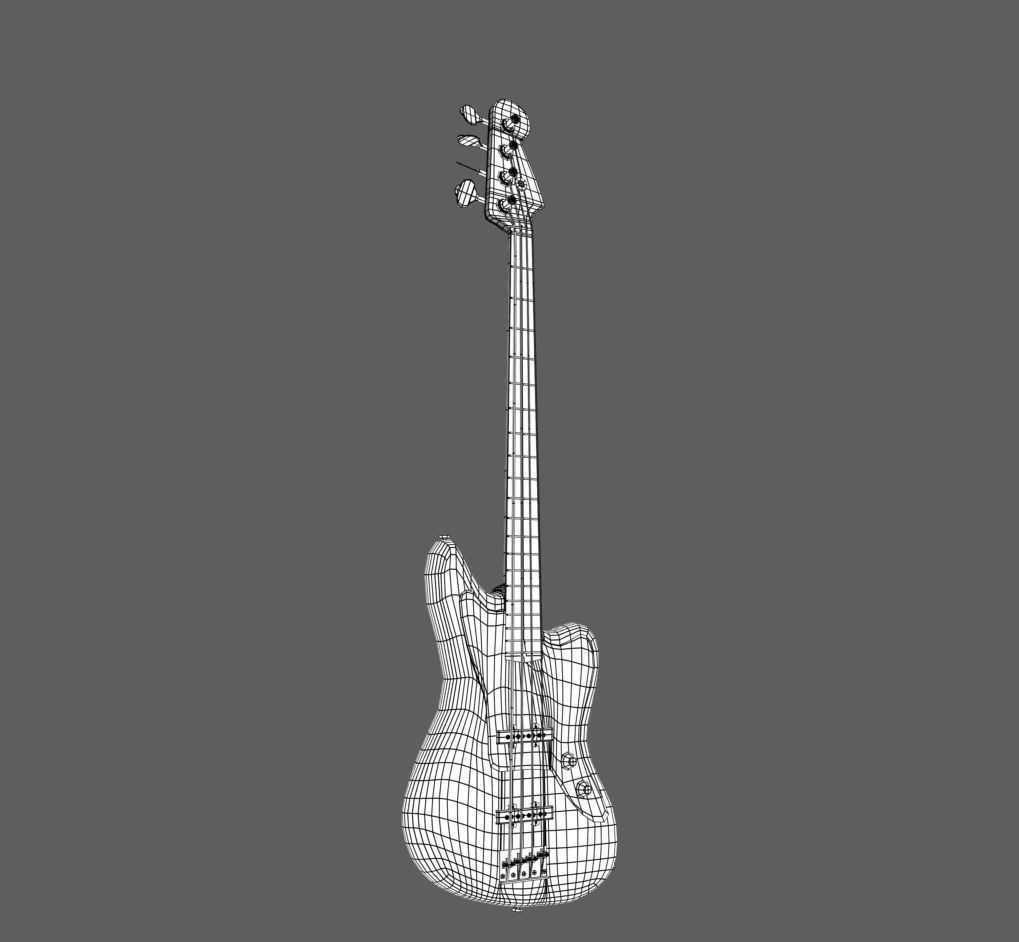 Bass Guitar 3D model_5