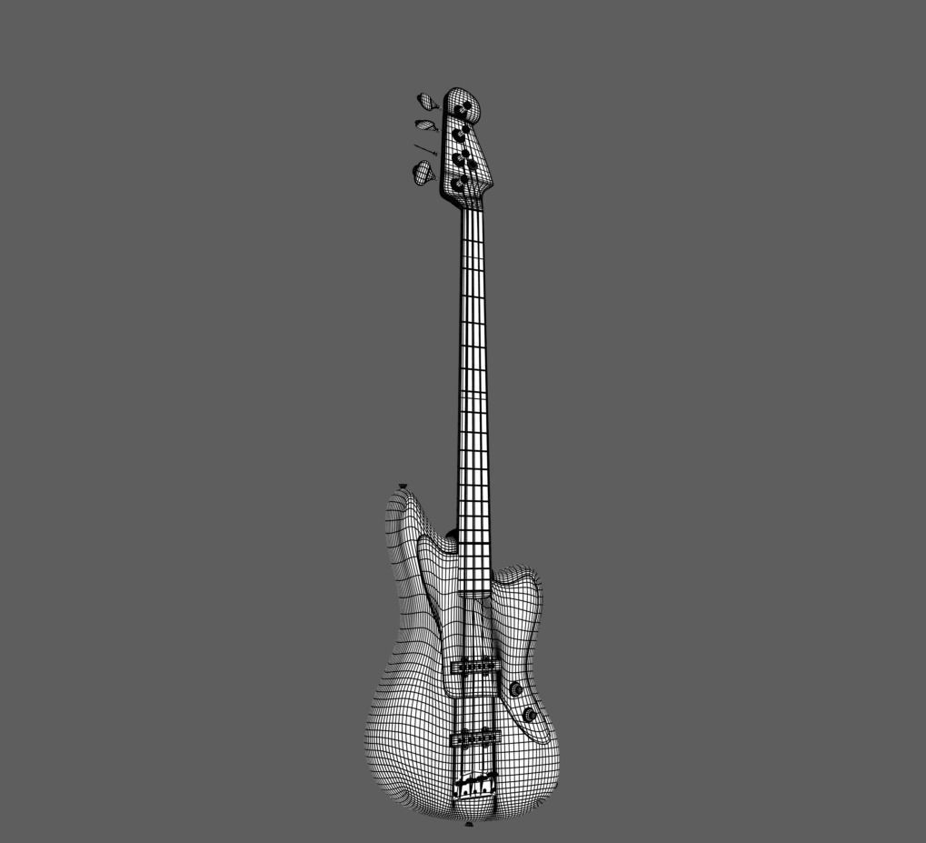 Bass Guitar 3D model_4