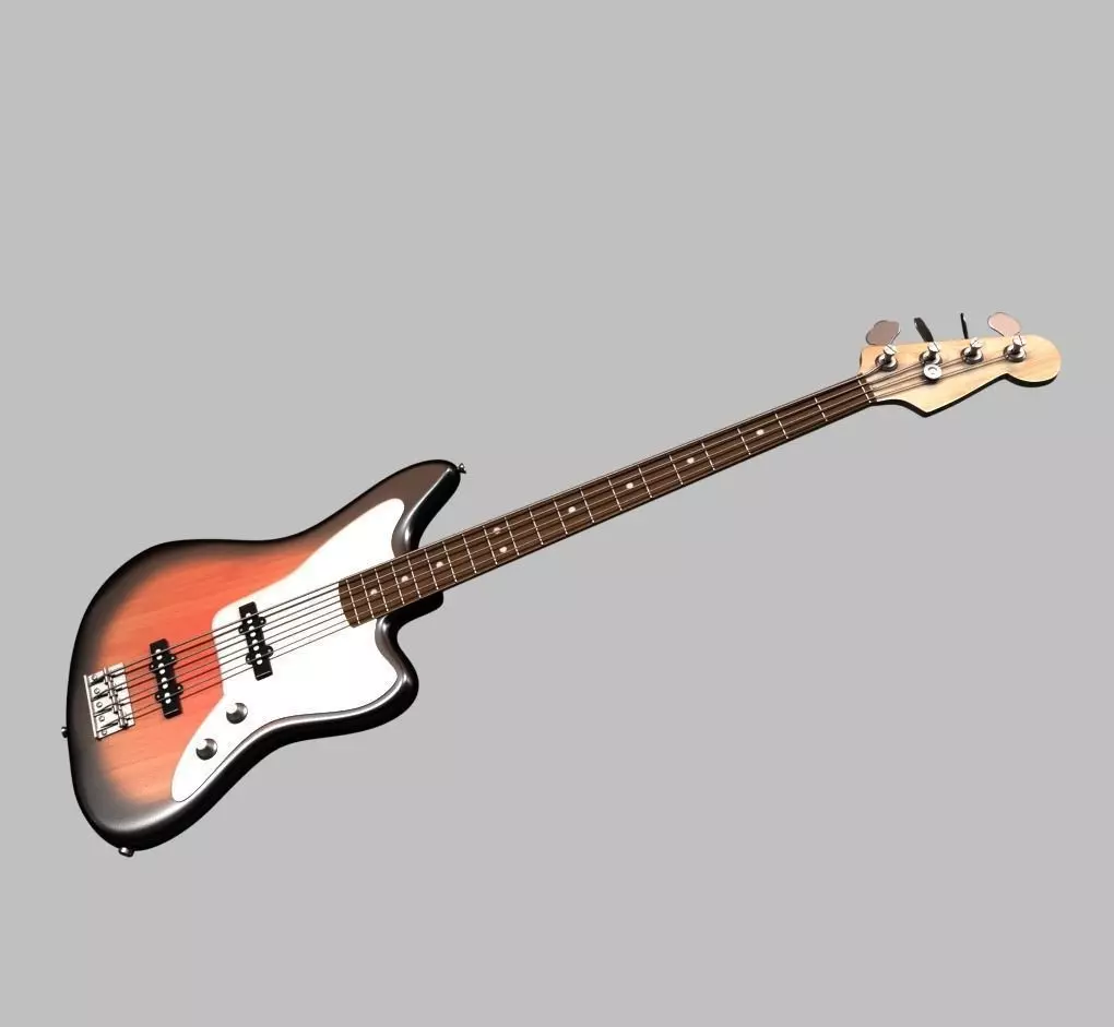Bass Guitar 3D model_0
