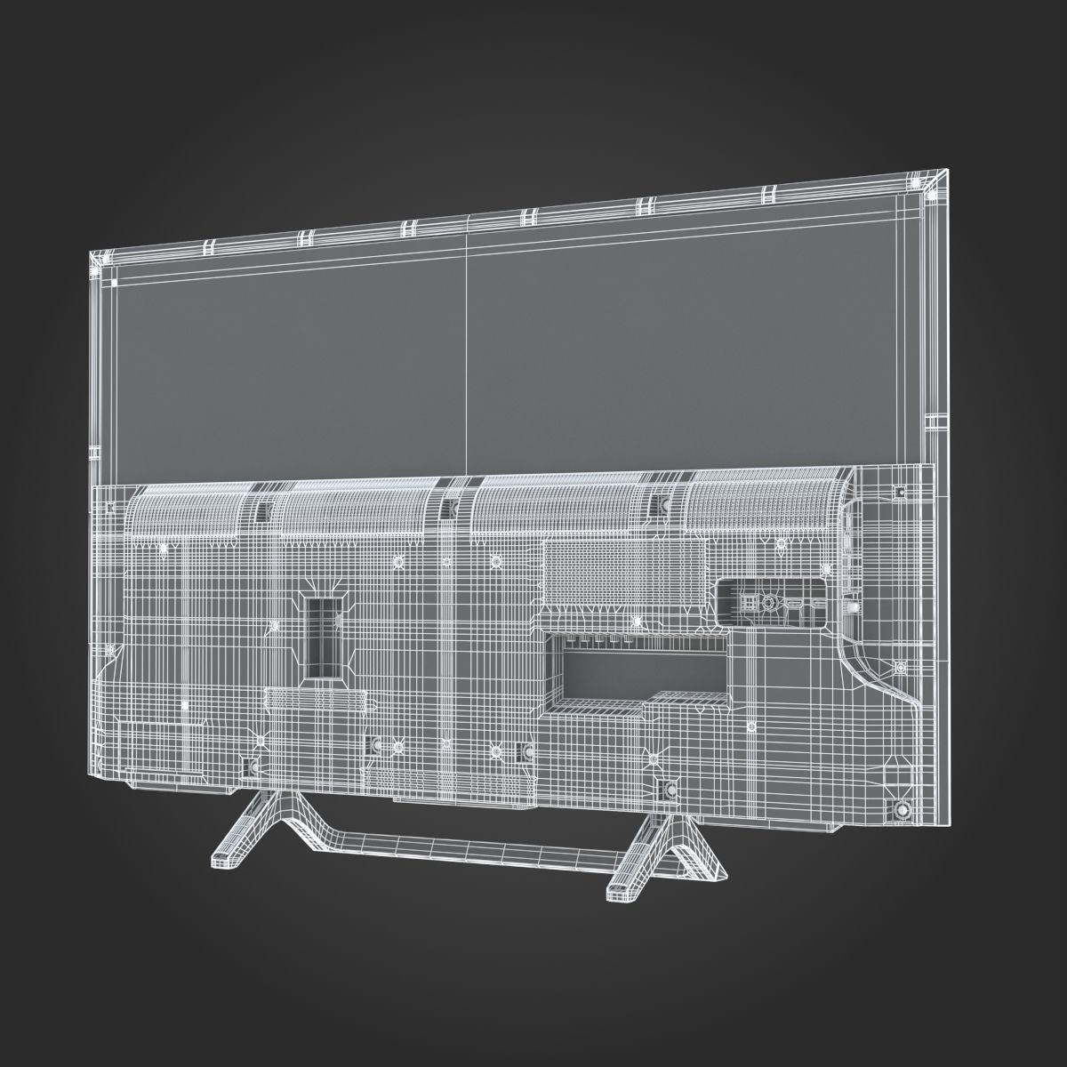 Sony X800E TV 3D model_21
