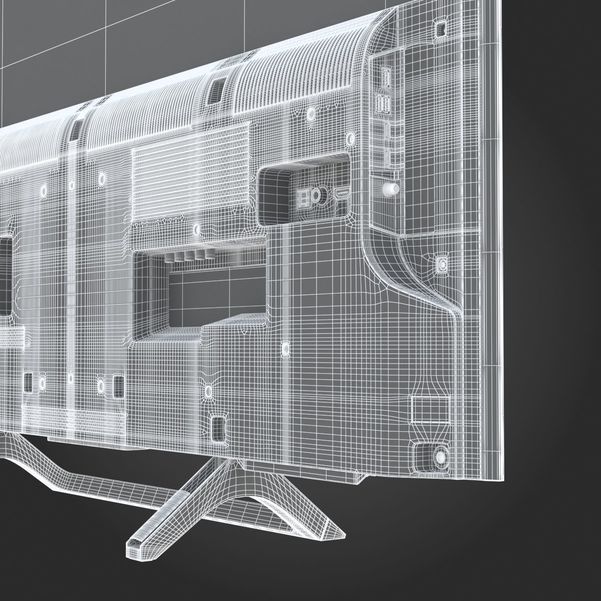 Sony X800E TV 3D model_28