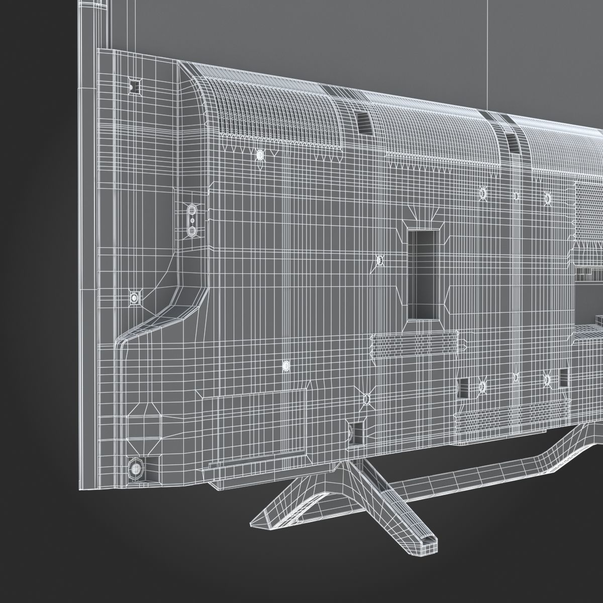 Sony X800E TV 3D model_25