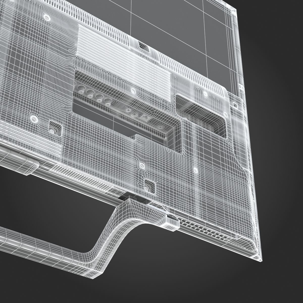 Sony X800E TV 3D model_24