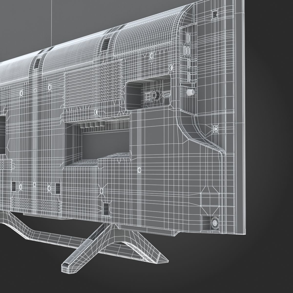 Sony X800E TV 3D model_27