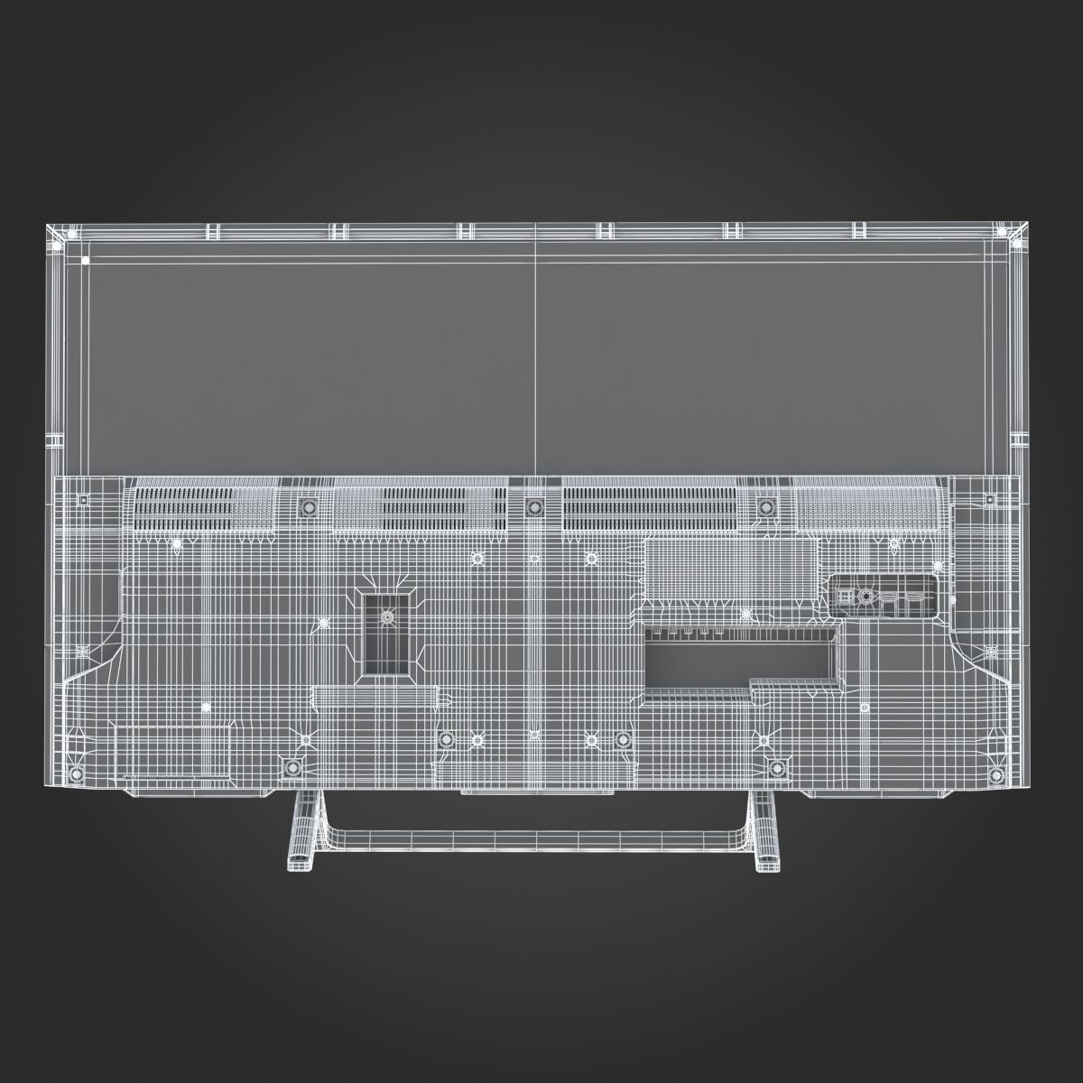 Sony X800E TV 3D model_16