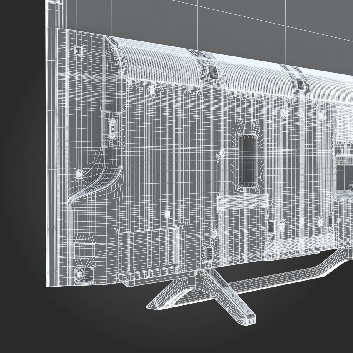 Sony X800E TV 3D model_26