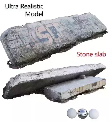 Stone slab Scan model