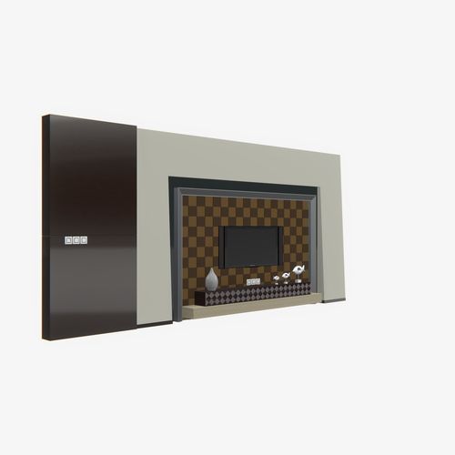 Deco TV Wall PBR 3D model