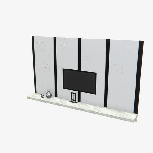 Deco TV Wall PBR 3D model