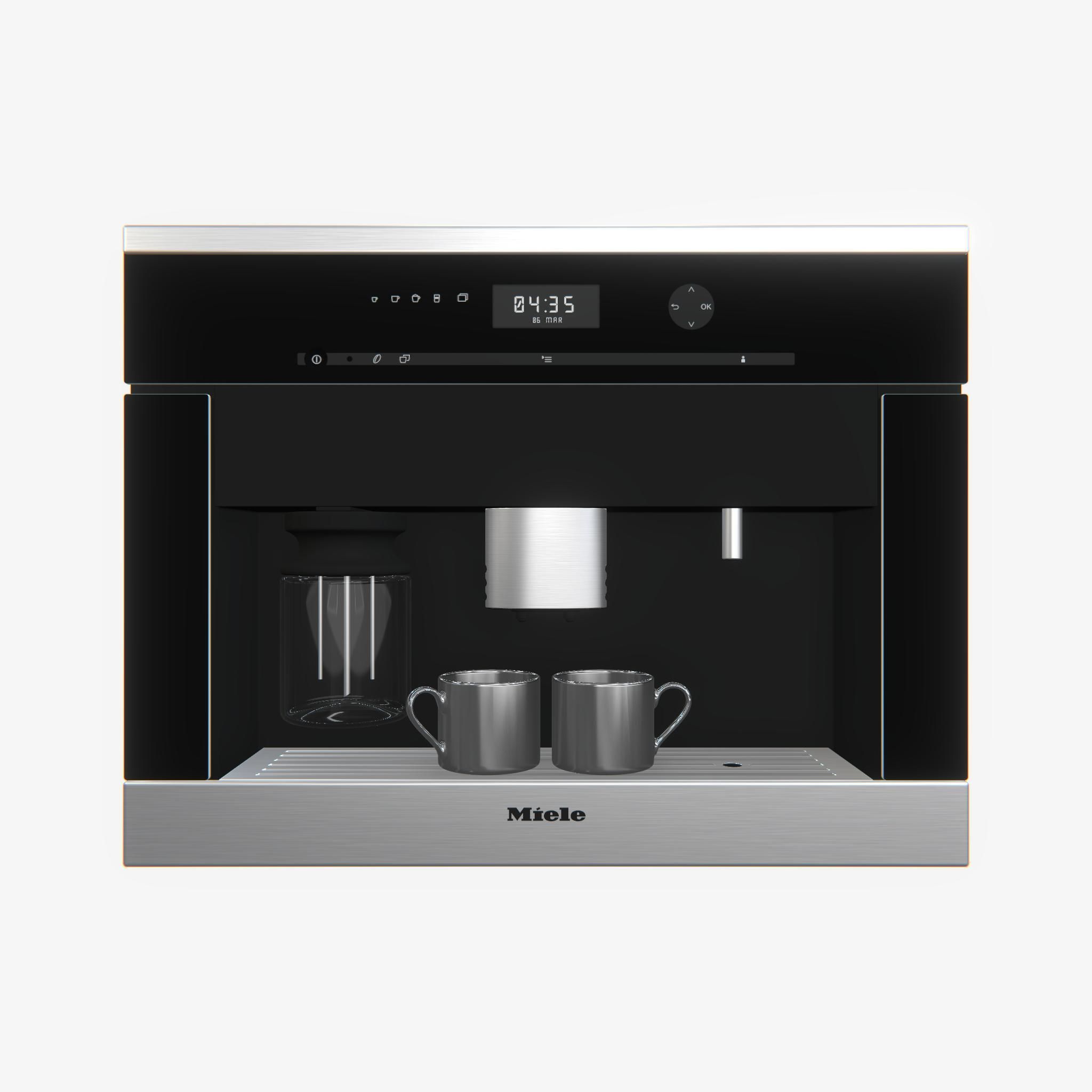 Highly detailed Coffee Machine Miele PBR 3D model_4