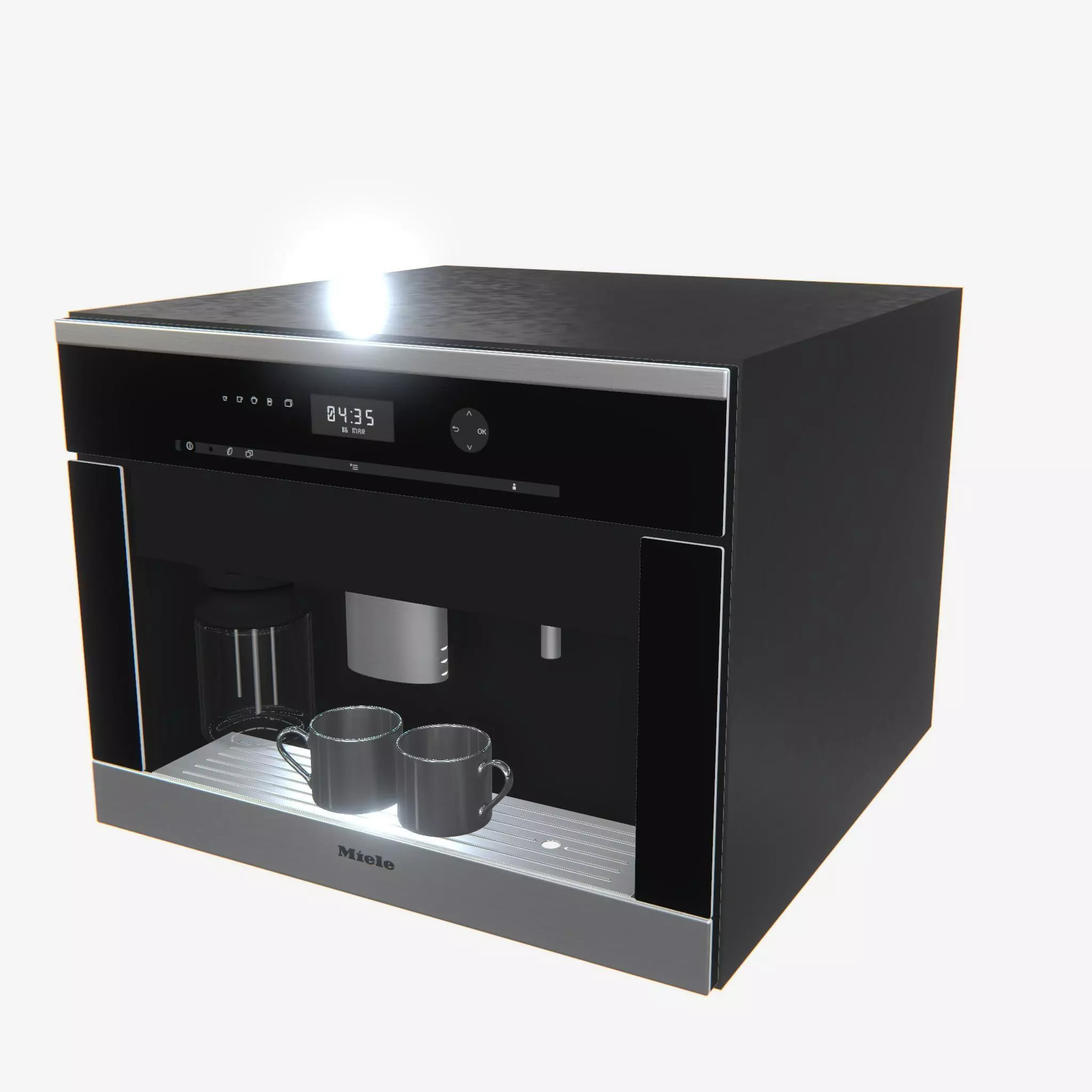 Highly detailed Coffee Machine Miele PBR 3D model_0