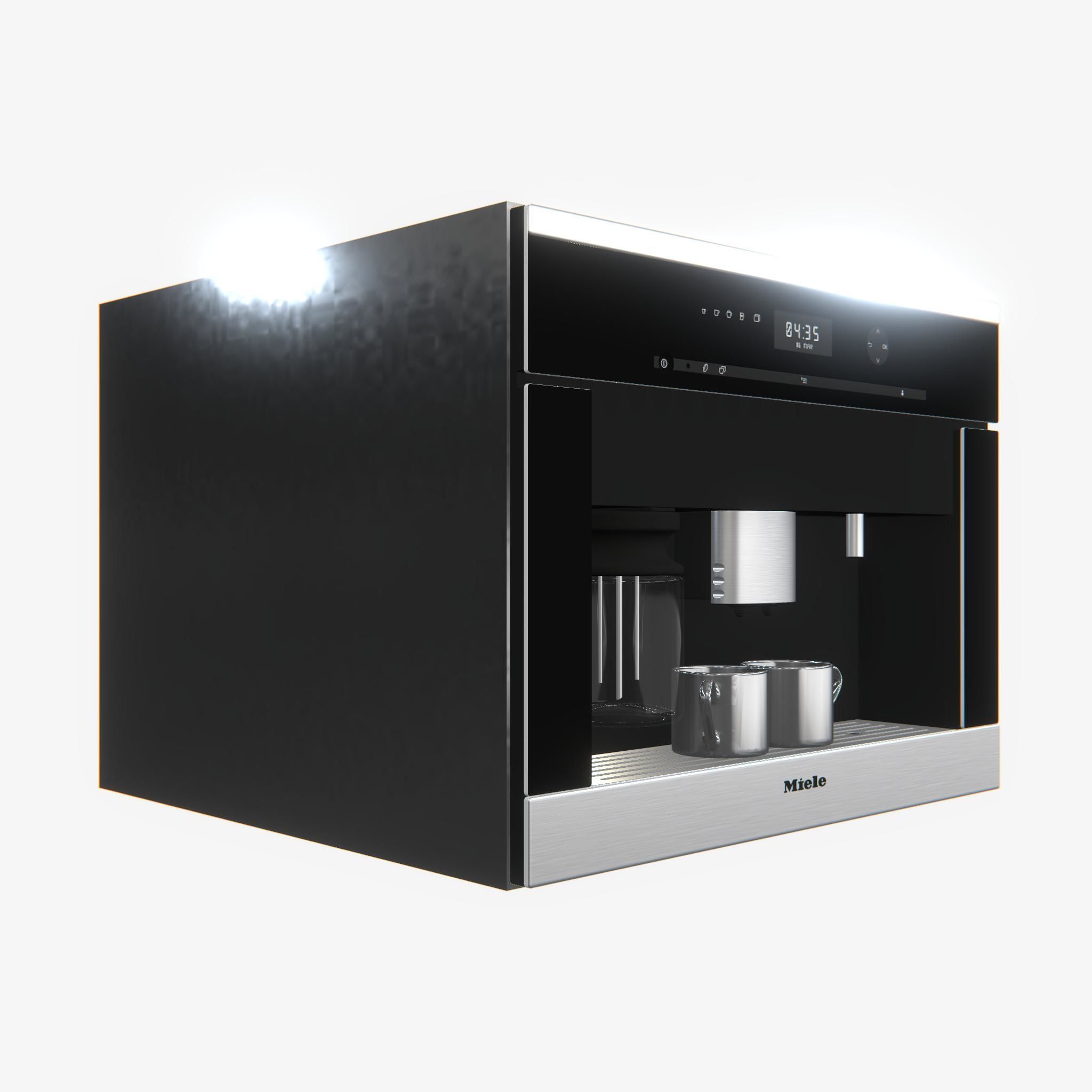 Highly detailed Coffee Machine Miele PBR 3D model_1