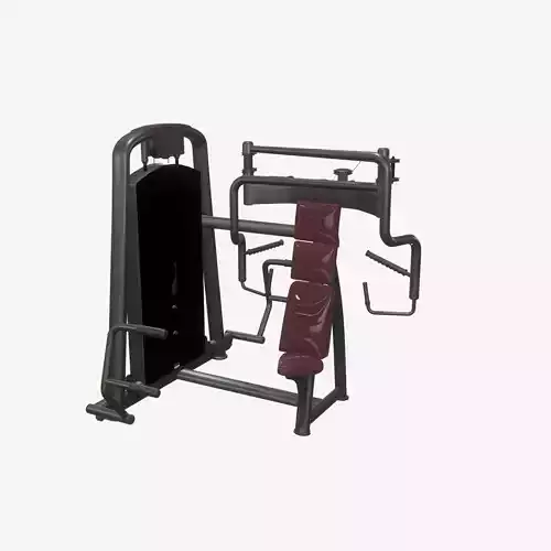 Highly detailed Chest Press Med Gym Machine PBR 3D model