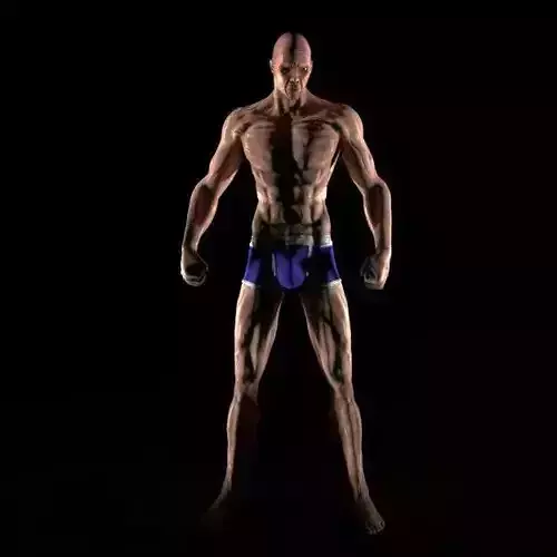 Man in Underwear 3D model