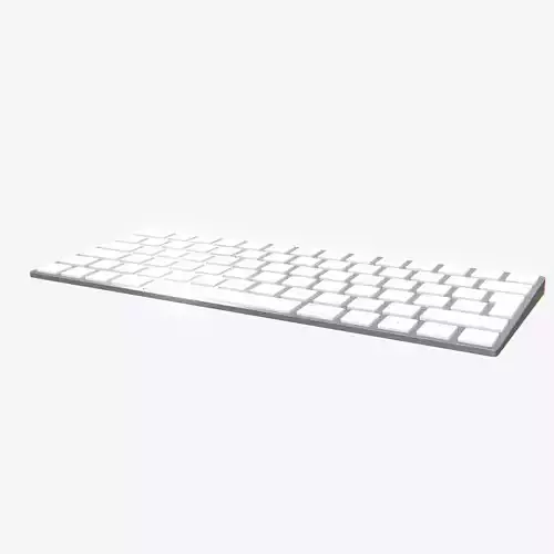 Highly detailed Apple Keyboard PBR