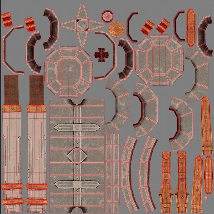 Metal Hammer Low-poly 3D model_13