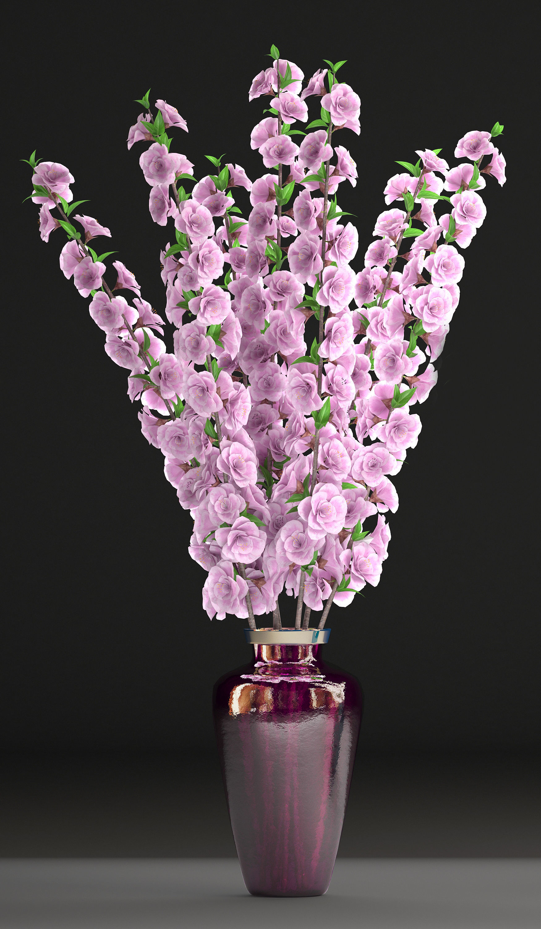 Sakura Bouquet 3D model_6
