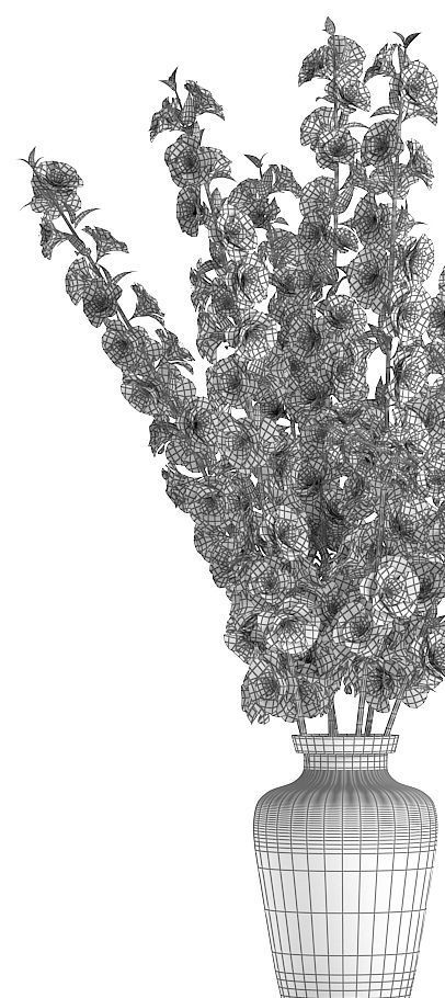 Sakura Bouquet 3D model_4