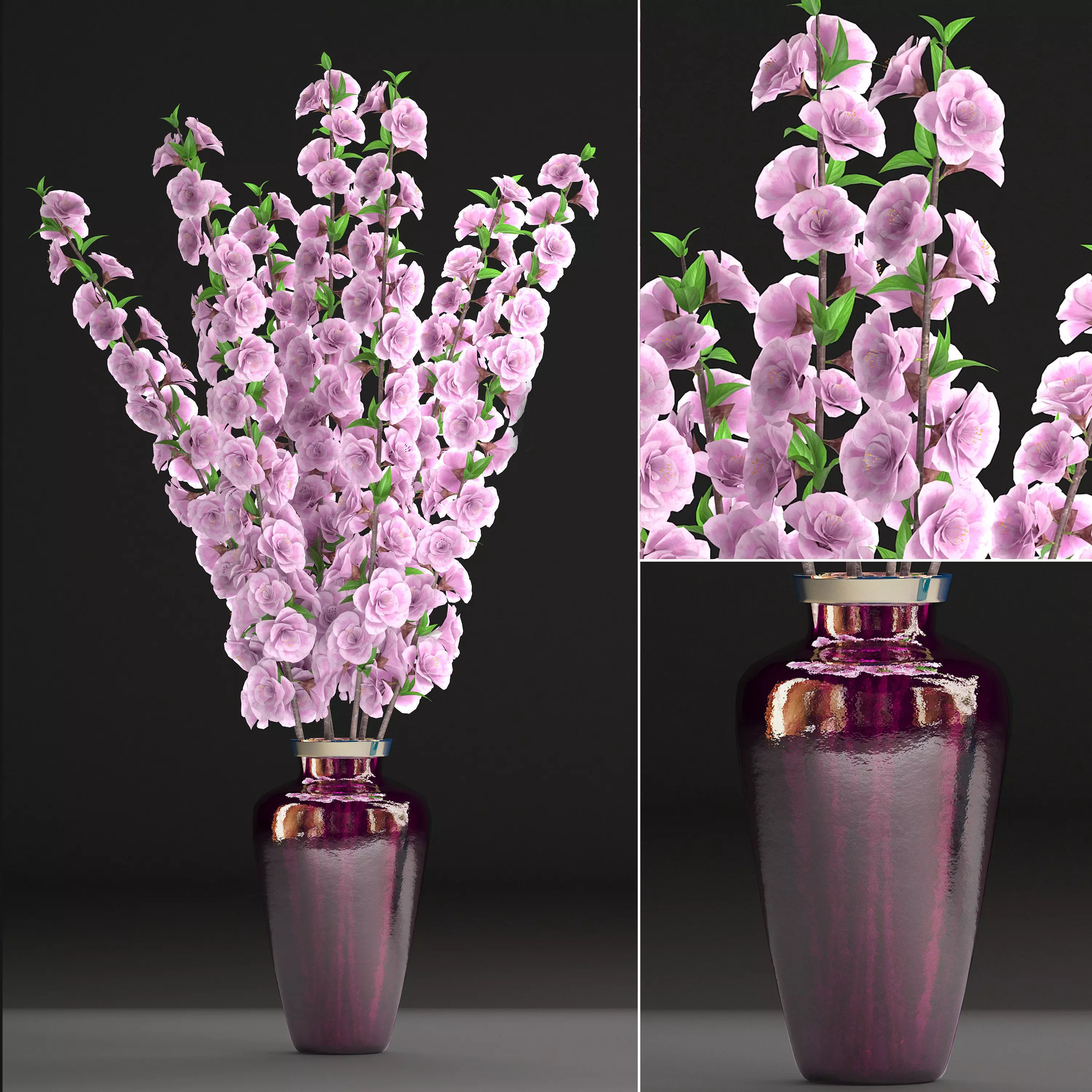 Sakura Bouquet 3D model_0