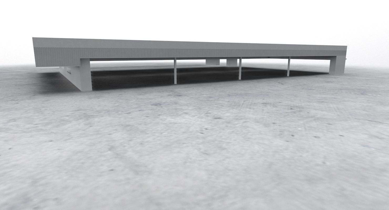 LIMC Hangar3 Low-poly 3D model_2