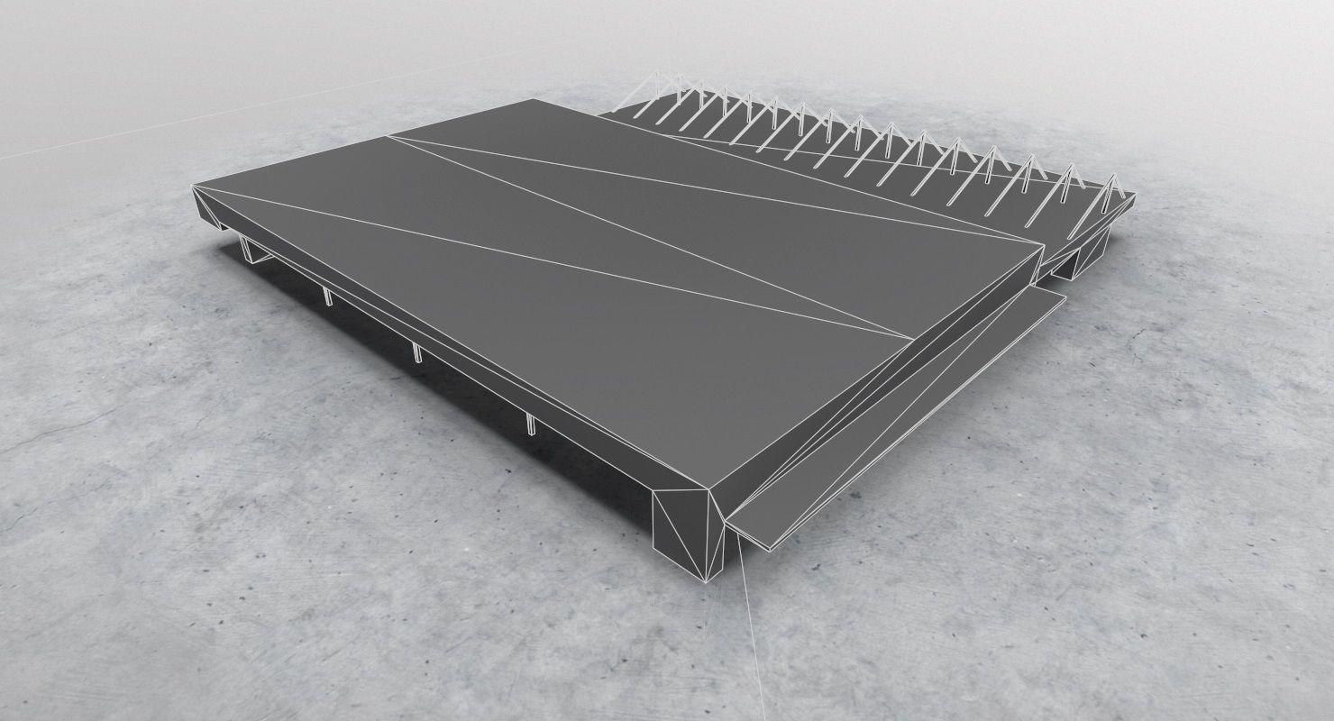 LIMC Hangar3 Low-poly 3D model_7