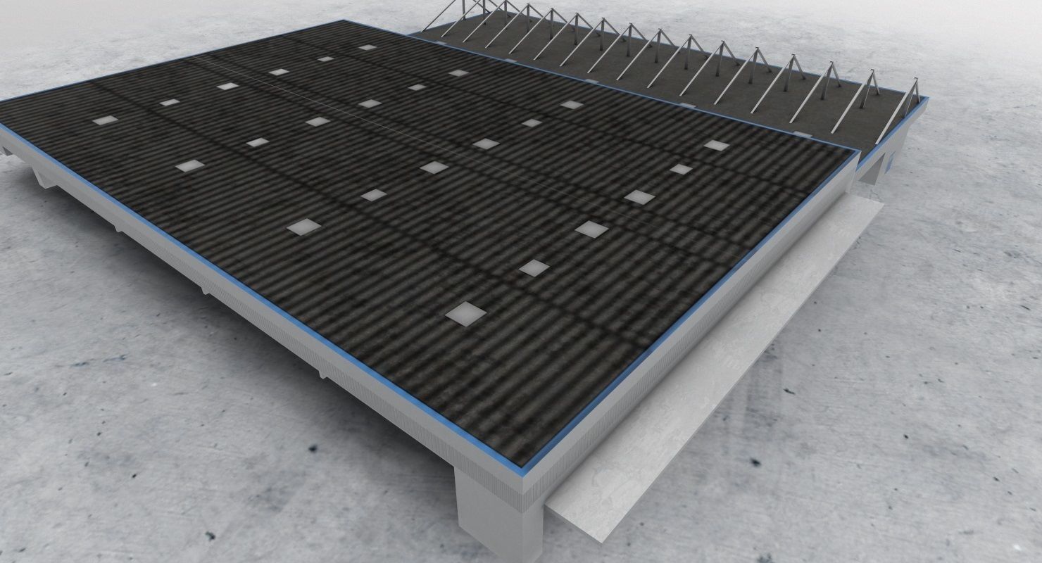 LIMC Hangar3 Low-poly 3D model_4